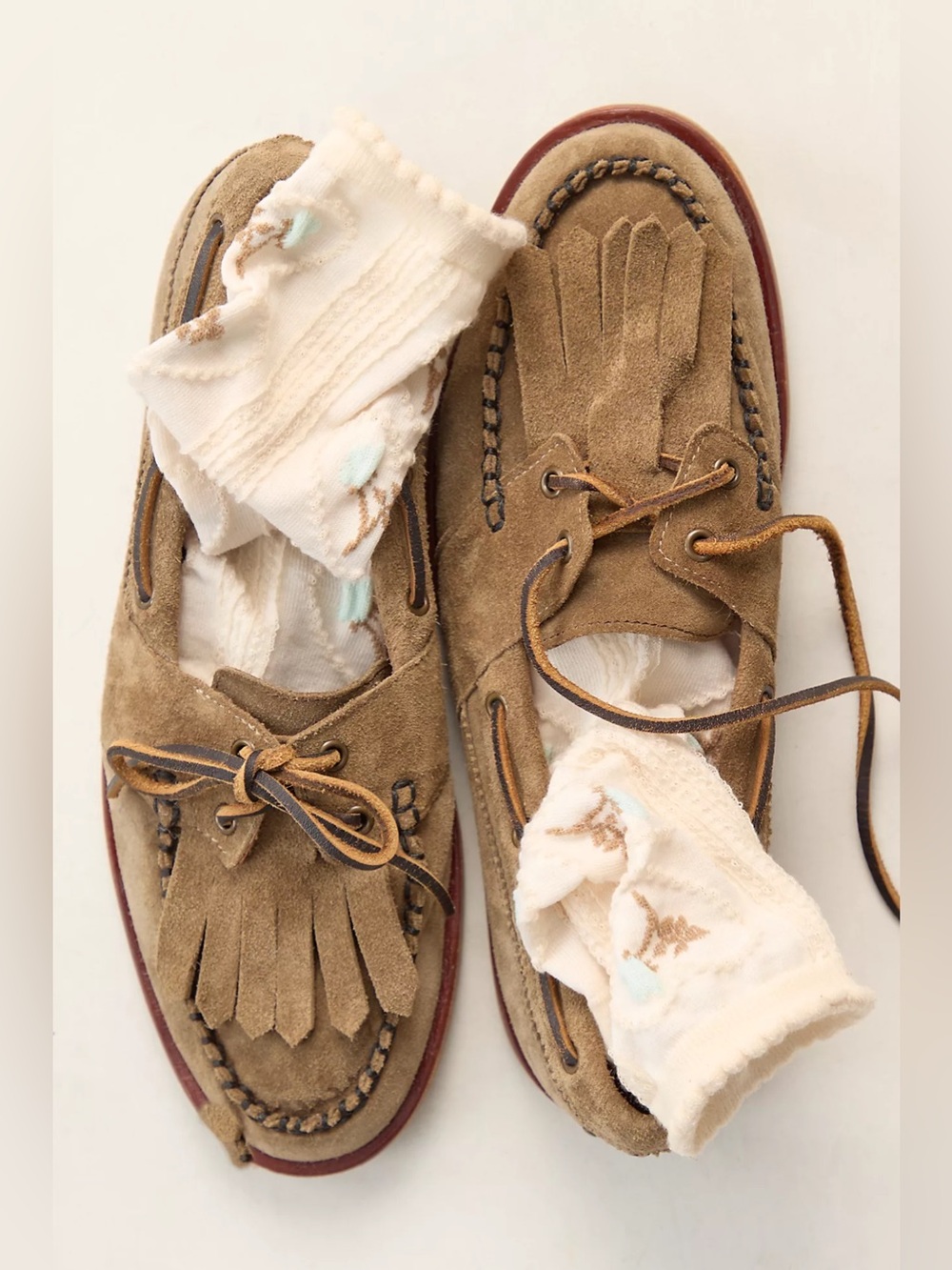 Free People We The Free Benny Boat Shoes Taupe